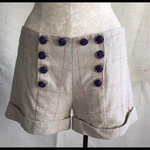 Tweed sailor shorts